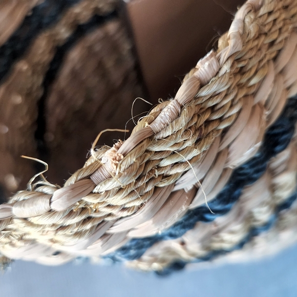 Ulla Johnson Tan and Black Woven Tote - Picture 9 of 11